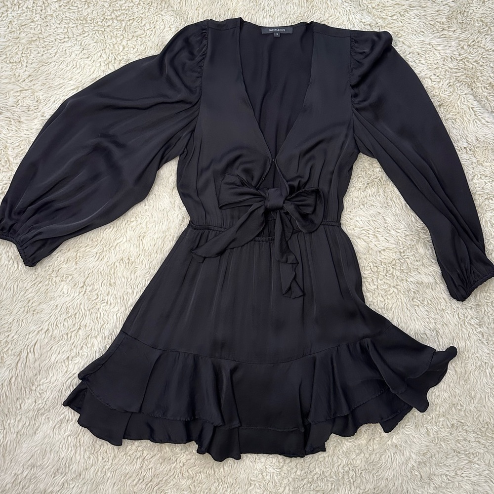 Black mini dress